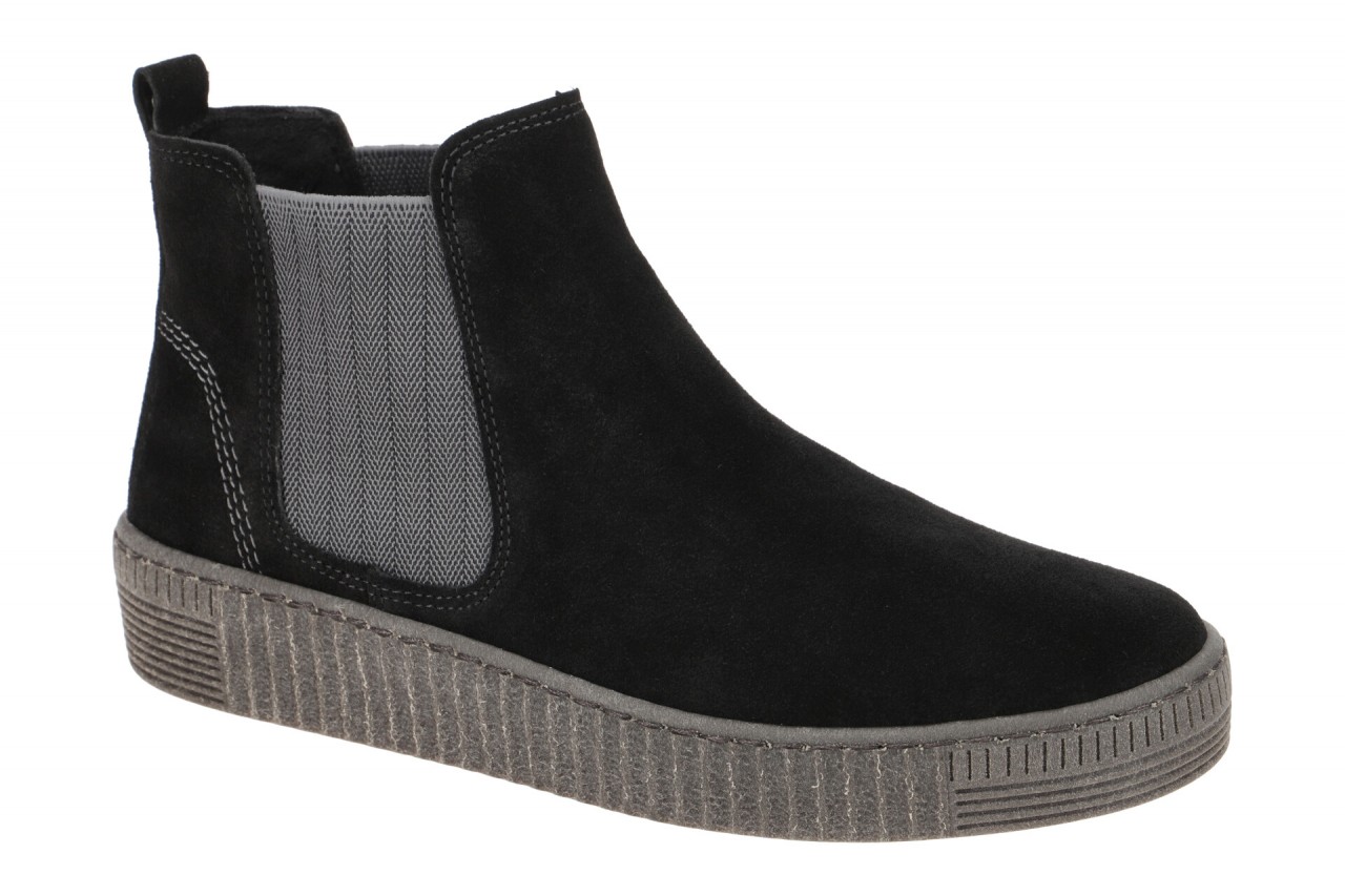 Gabor 73.731 Damen Stiefeletten in Schwarz (Anthrazit) - Bequeme Chelsea-Boot...