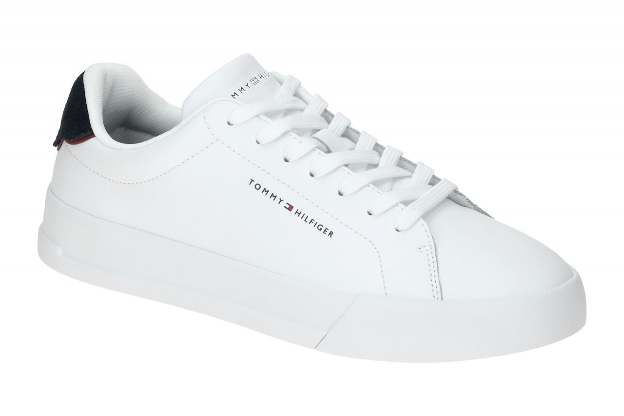 Tommy Hilfiger TH COURT LTH DETAIL ESS FM05367 0LD wei? - Sneakers f?r Herren