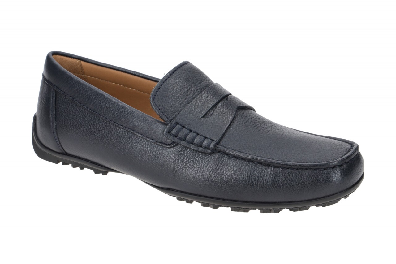 Geox U35CFB 00046 C4002 Herren Mokassin Navy Leder atmungsaktiv wasserdicht r...