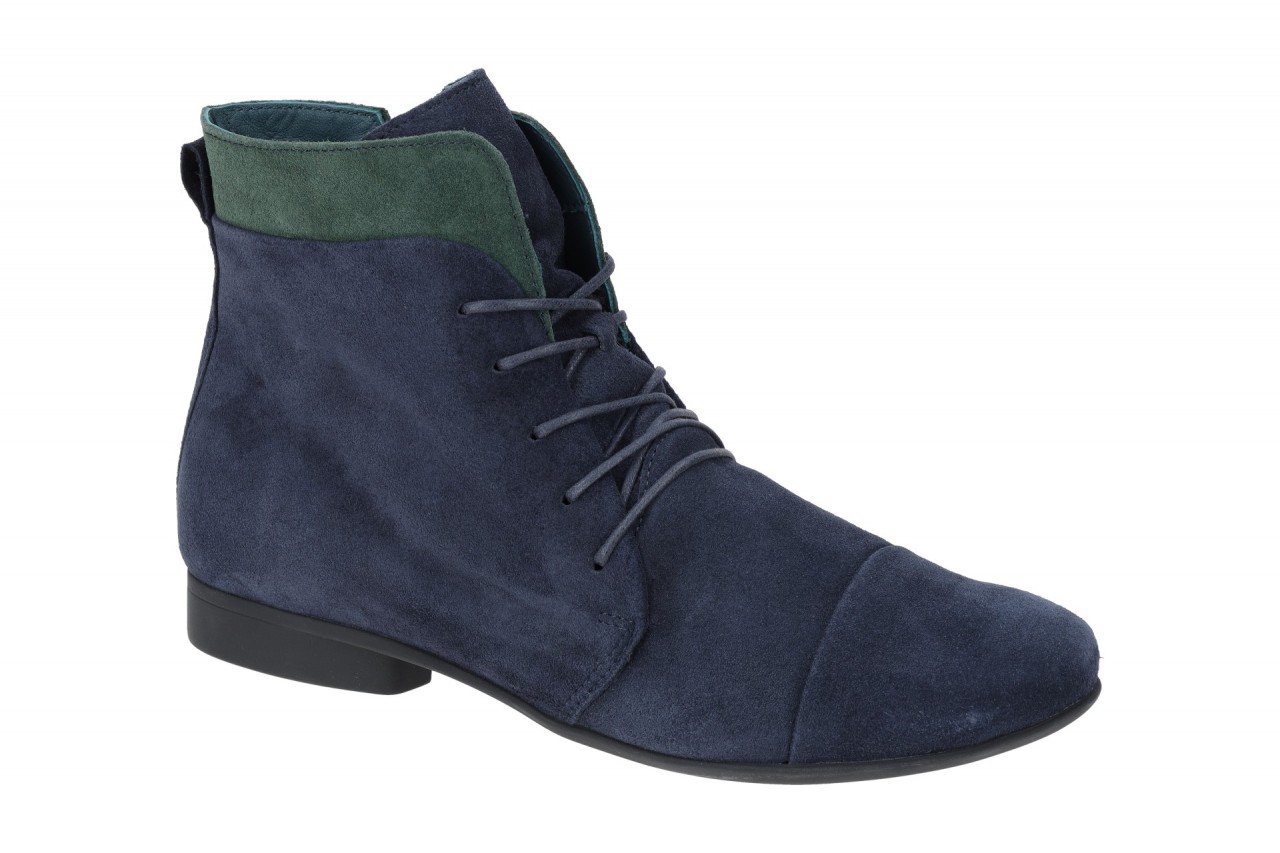 Think GUAD 2 Damen Stiefeletten 3-000501-8020 blau marine kombi Velour Soft S...