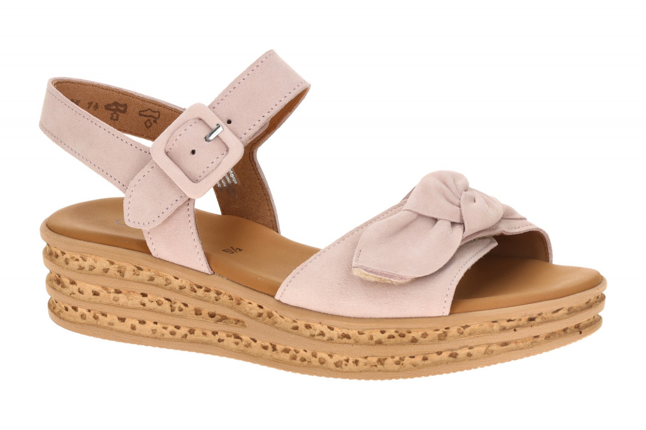 Gabor 84.553 Damen Riemchen Sandalen Rose Bloom Best Fitting Keilabsatz