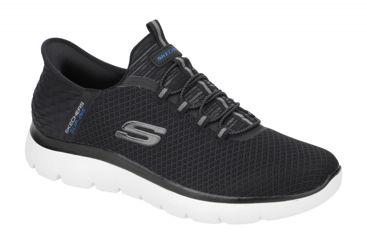 Skechers SUMMITS 232457 BLK schwarz - Slipper f?r Herren