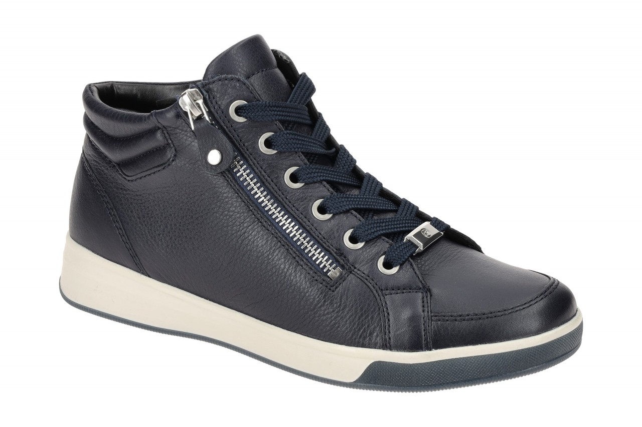 ara Damen-Sneaker ROM-ST 12-44499 66 blau bequem mit High Soft Fu?bett