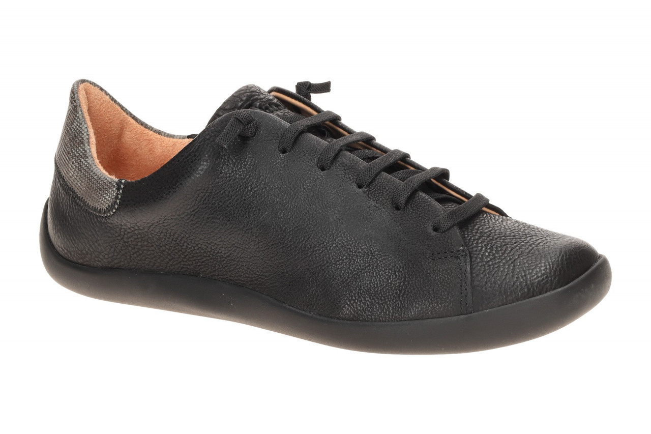 Think 1325 BLO Damenschuhe Slipper Schwarz - Barfu?-Design, Echtleder, Latexl...
