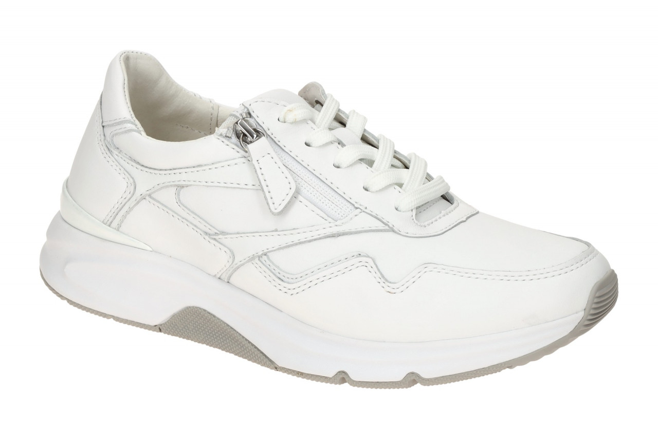 Gabor 86.896.51 ROLLINGSOFT Damen Sneaker Wei? Echtleder bequem & sportlich