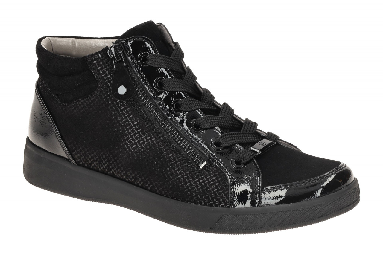 ara 12-24499 31 ROM-ST-HIGH-SOFT Damenschuhe Schwarz - bequeme Schn?r-Halbschuhe