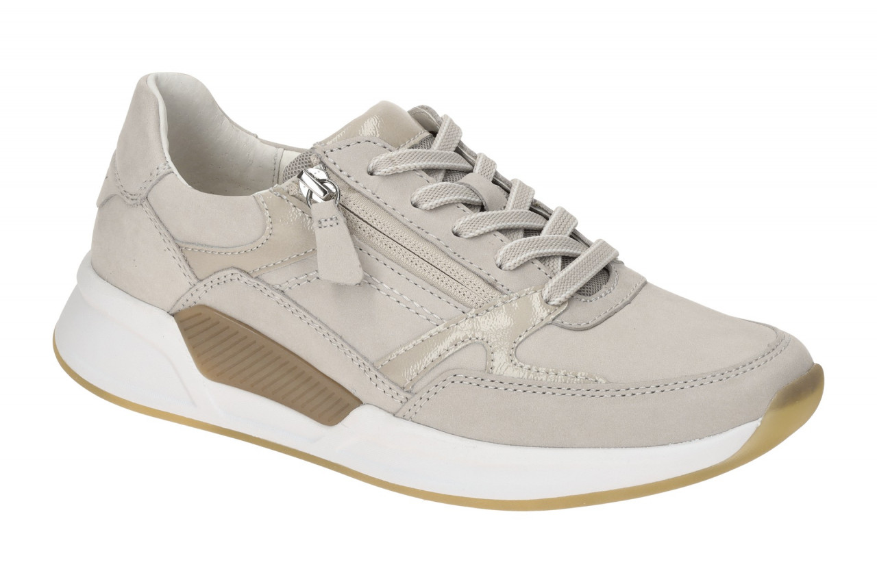 Gabor 86.958.31 ROLLINGSOFT Damen Sneaker Grau Puder Echtleder - Leicht und b...