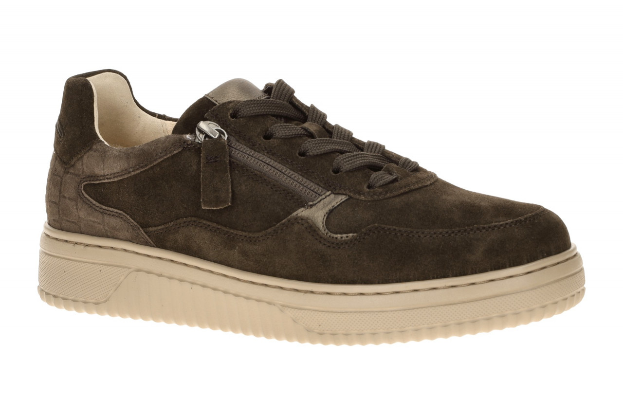 Gabor 6016.01 Damen Sneaker mocca braun, Echtleder, XL-ExtraLight Sohle