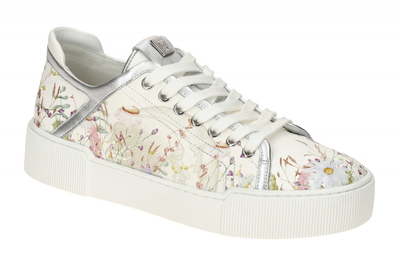 H?gl 3679 STEVIE Plateau Sneaker wei? multi Damen Echtleder Gummisohle