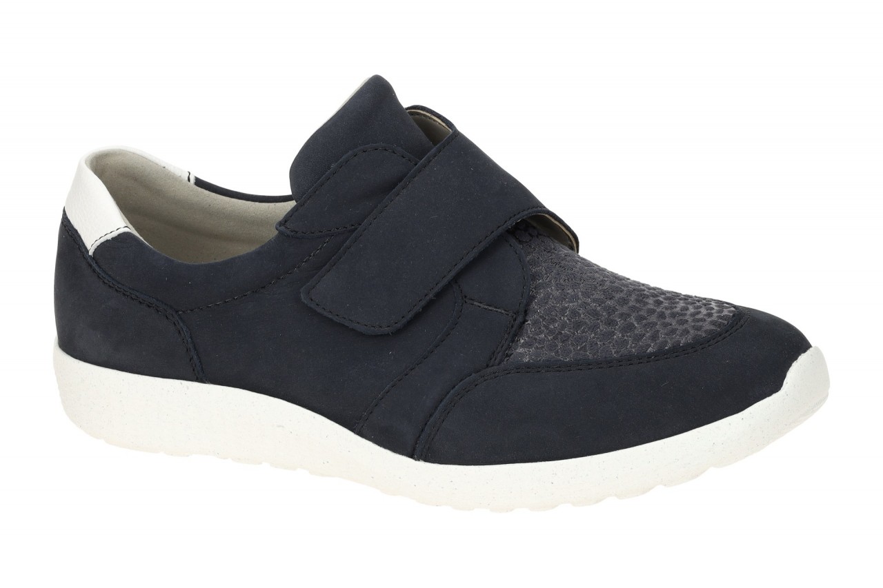 Waldl?ufer 815M32 M-IRA Damenschuhe Slipper Halbschuhe marine/weiss OrthoTritt