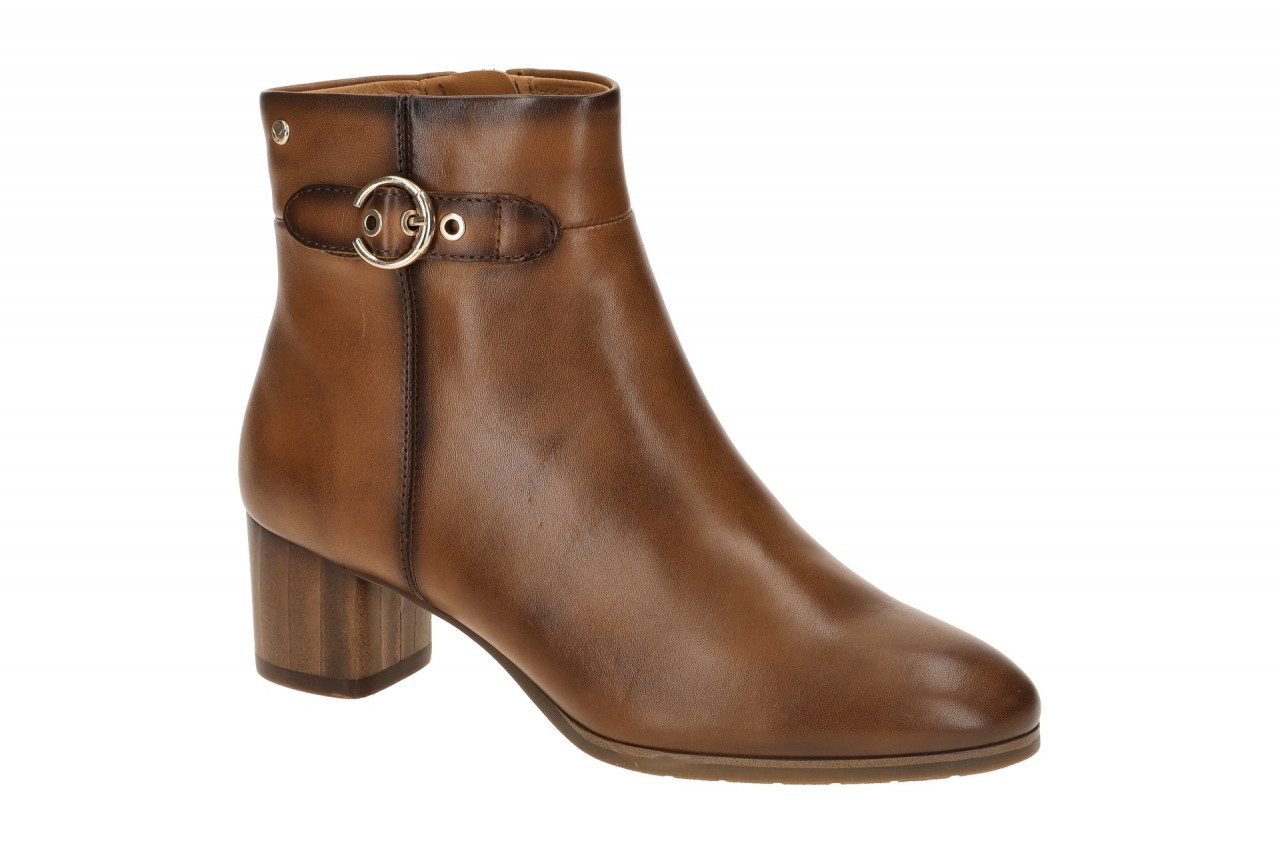 Pikolinos W1Z-8588 cuero Damen Stiefeletten braun bequeme Blockabsatz 4cm