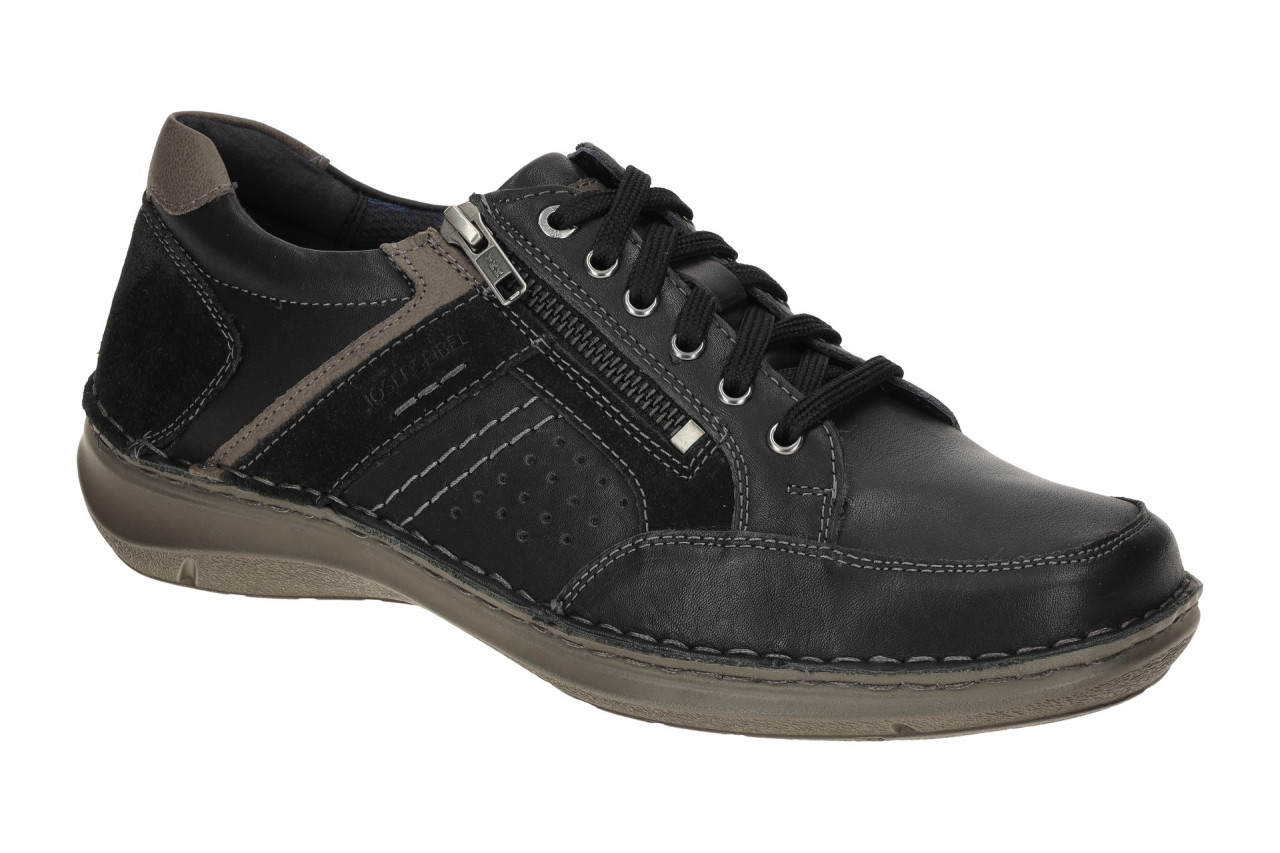 Josef Seibel Herrenschuhe 44987 TE860 101 in schwarz-kombi - Bequeme Schn?r H...
