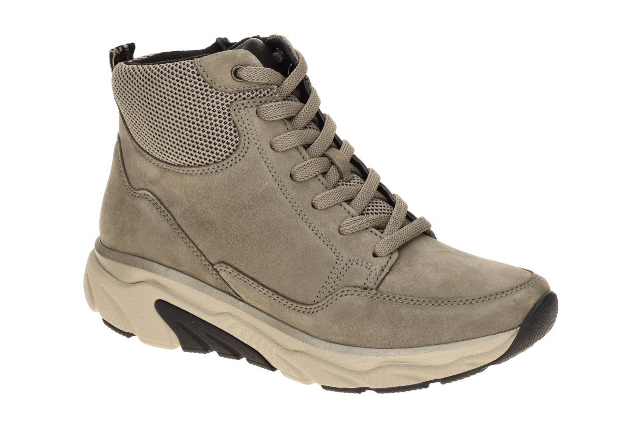 Gabor 76.835.42 ROLLINGSOFT - Damen Stiefeletten grau + schwarz (fango/schwar...