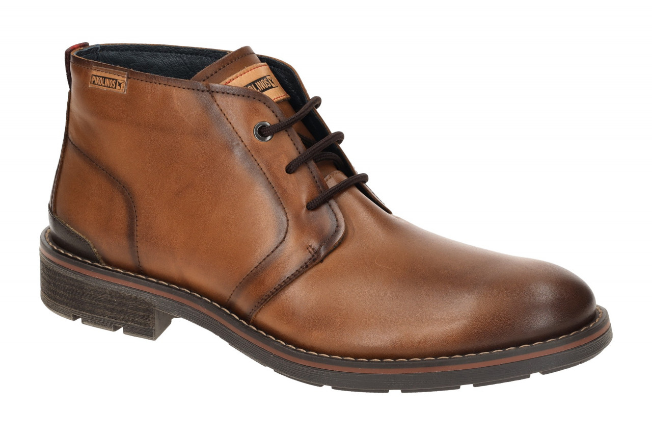 Pikolinos M2M-8027 cuero YORK Herren Stiefeletten Braun Echtleder Blockabsatz