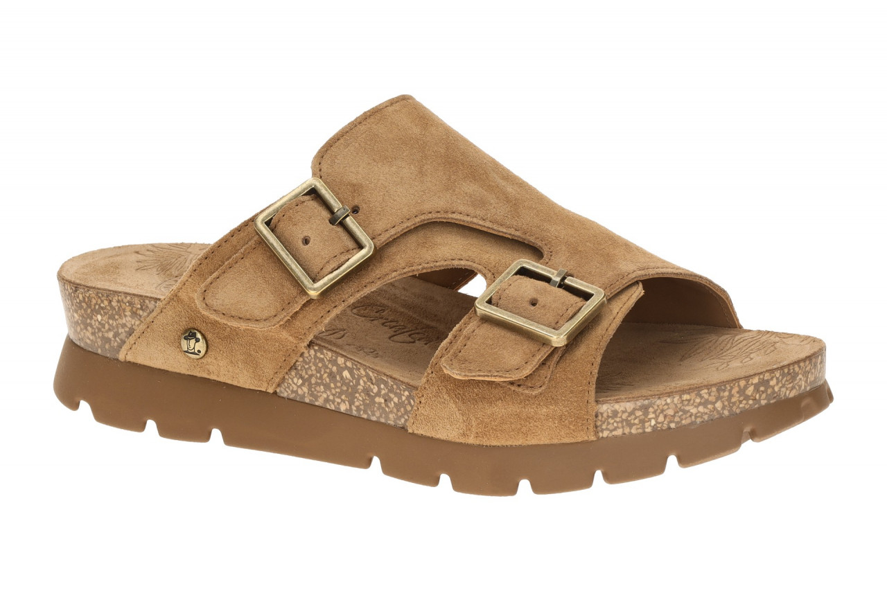 Panama Jack Siena B2 cuero hell-braun - elegante Pantolette f?r Damen