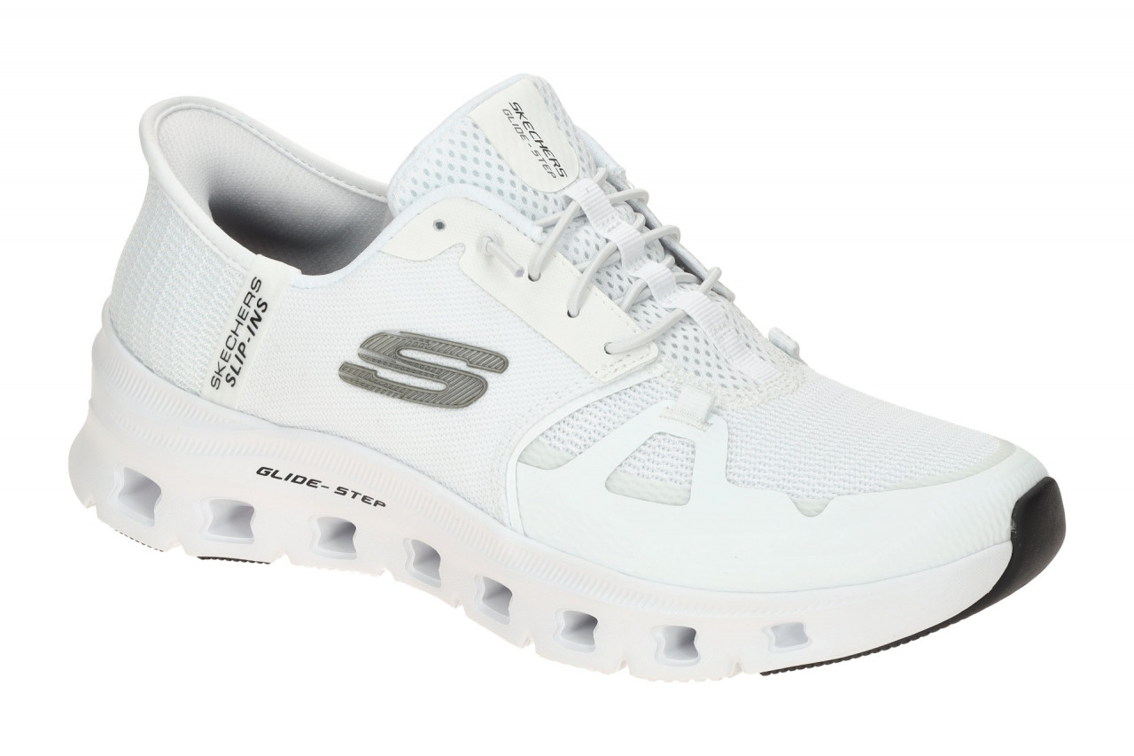 Skechers GLIDE STEP 150420 WHT wei? - sportliche Slipper f?r Damen