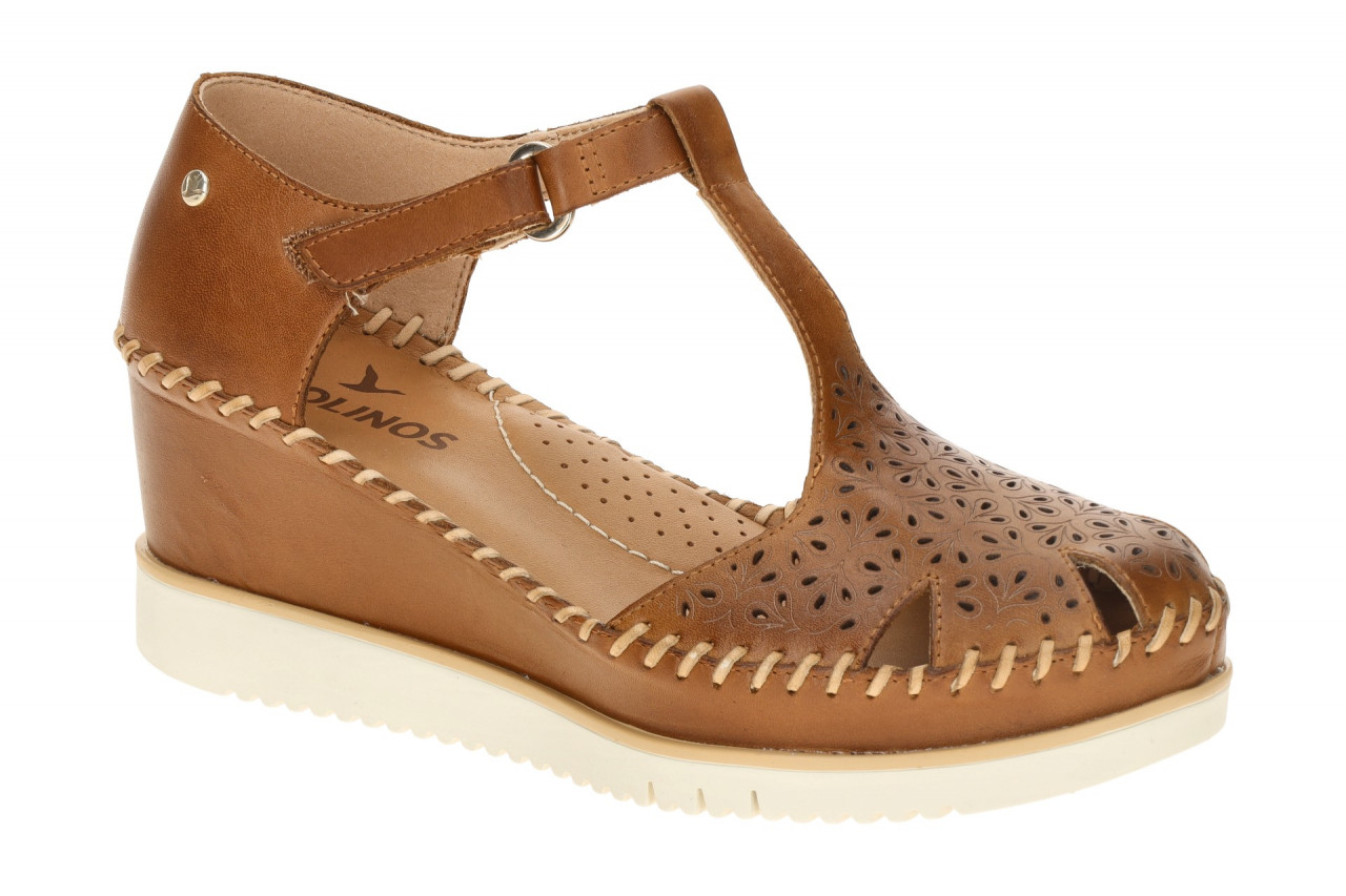 Pikolinos W3Z-1629 Damen Sandalen AGUADULCE braun Leder Keilabsatz 4cm