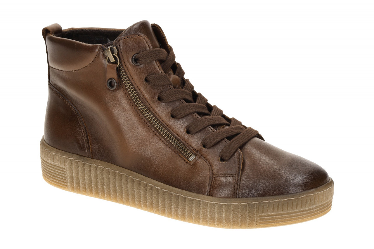 Gabor 73.730.24 Damen Stiefeletten in Braun Sattel - Bequeme Keilabsatzschuhe