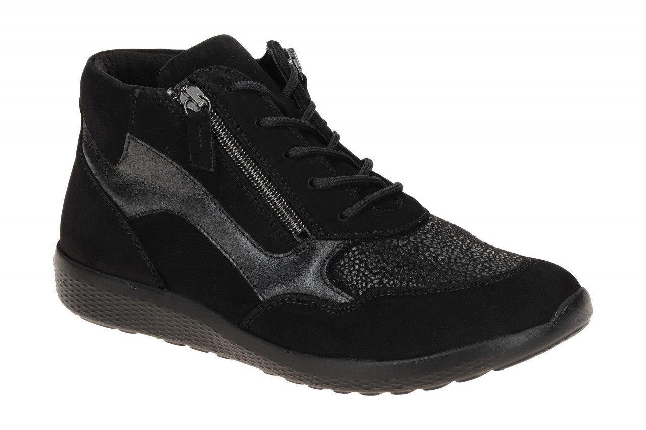 Waldl?ufer Stiefeletten 815M80 M-IRA Schwarz bequem mit Luftpolster Sohle