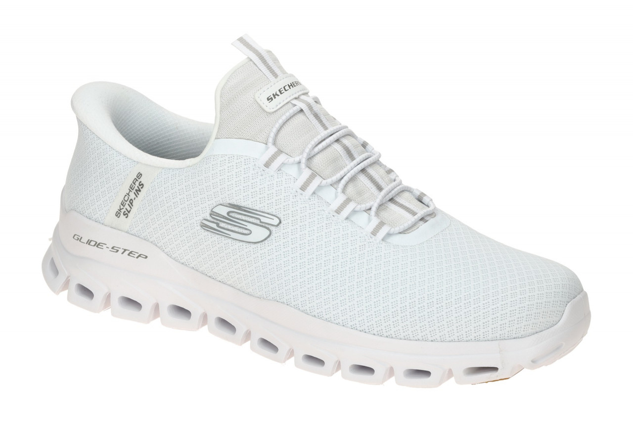 Skechers 233010 WHT GLIDE STEP NOXUS Herren Slip-On Sneaker Wei?