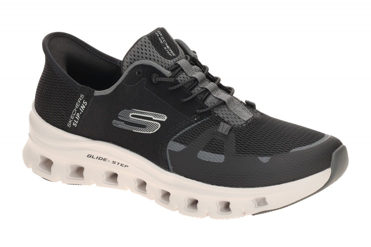 Skechers GLIDE STEP 150420 BKCC schwarz - sportliche Slipper f?r Damen