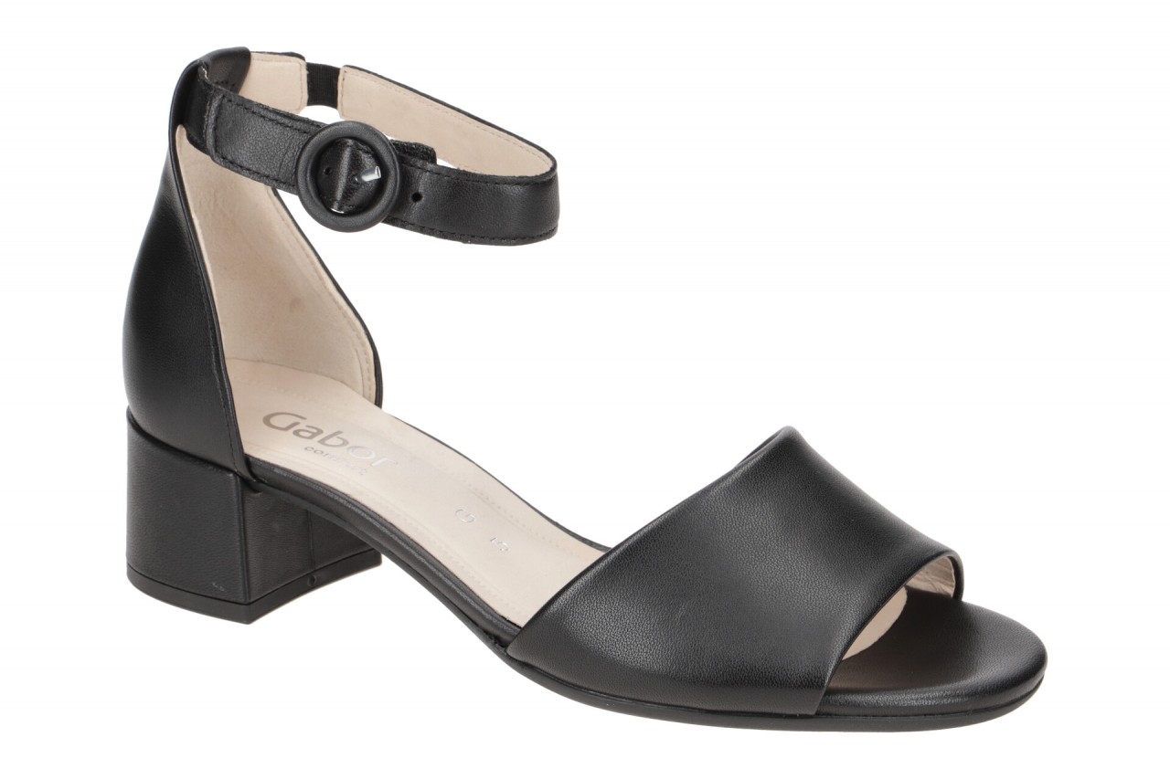 Gabor 82.902.27 schwarz - Riemchen Sandale f?r Damen