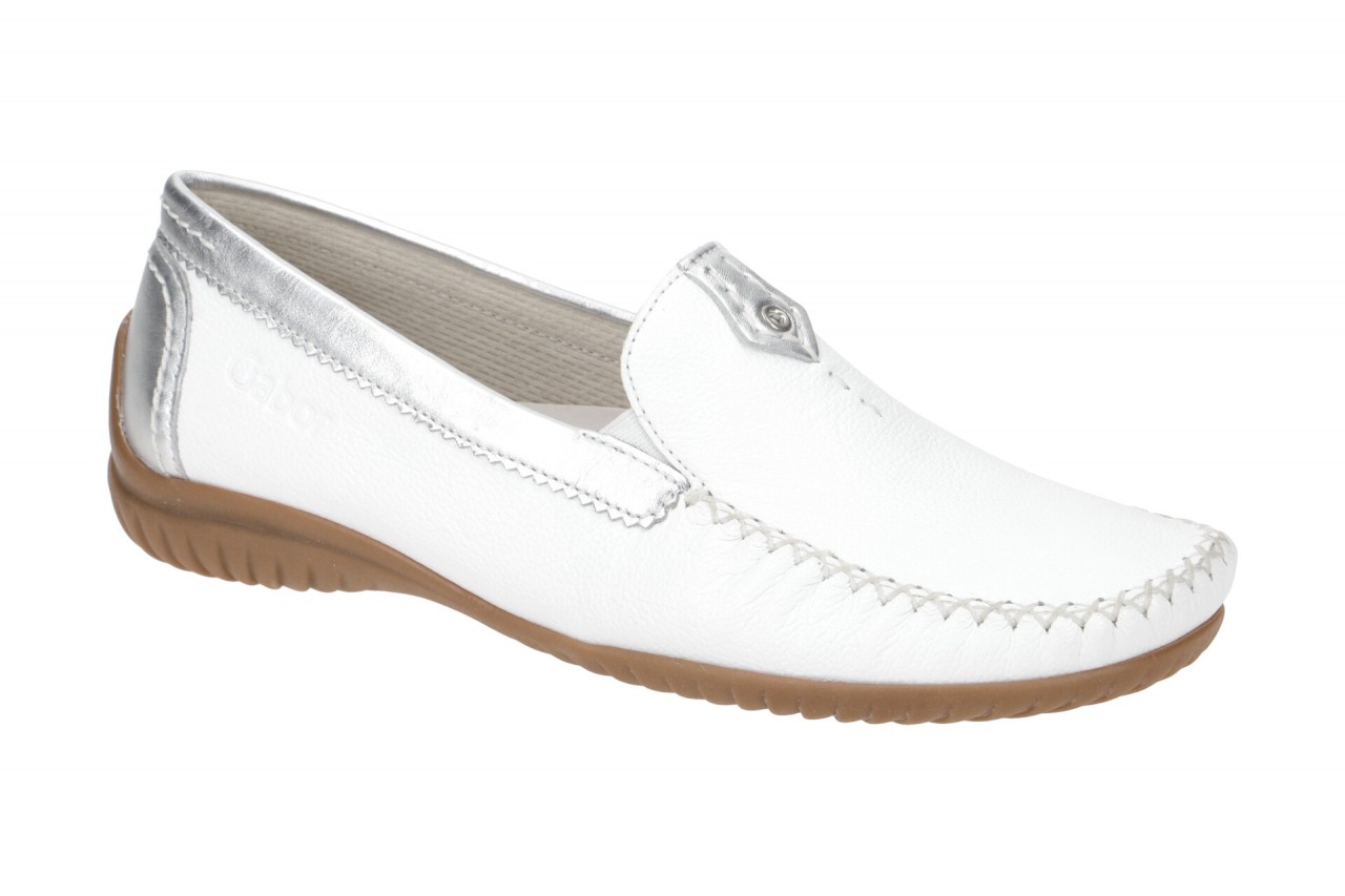 Gabor FLORENZ 66.090.50 wei? - bequeme Slipper f?r Damen