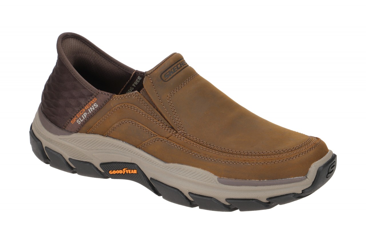 Skechers RESPECTED 204810 CDB braun - Slipper f?r Herren