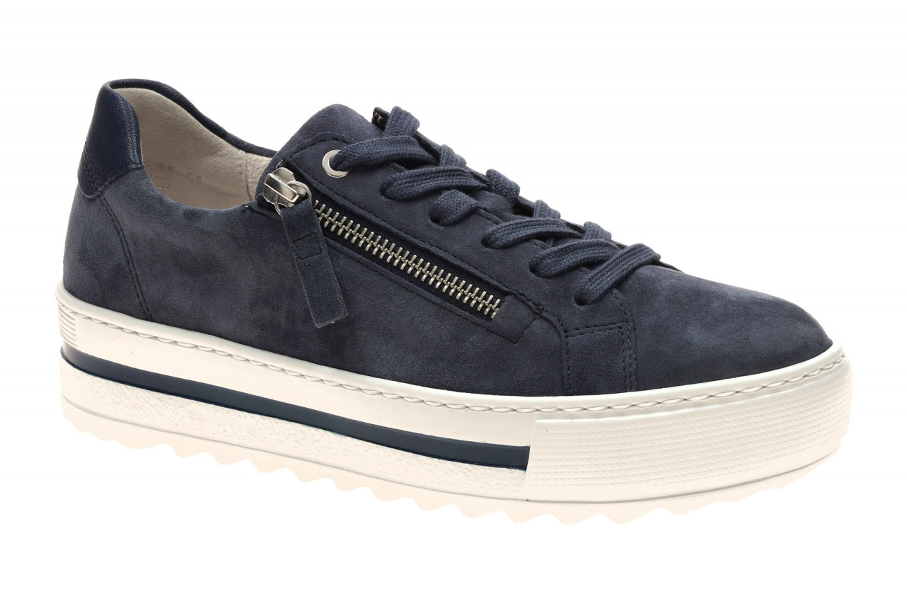 Gabor Damen Halbschuhe Sneaker 86.498 in Blau River/Marine - leicht und flexibel