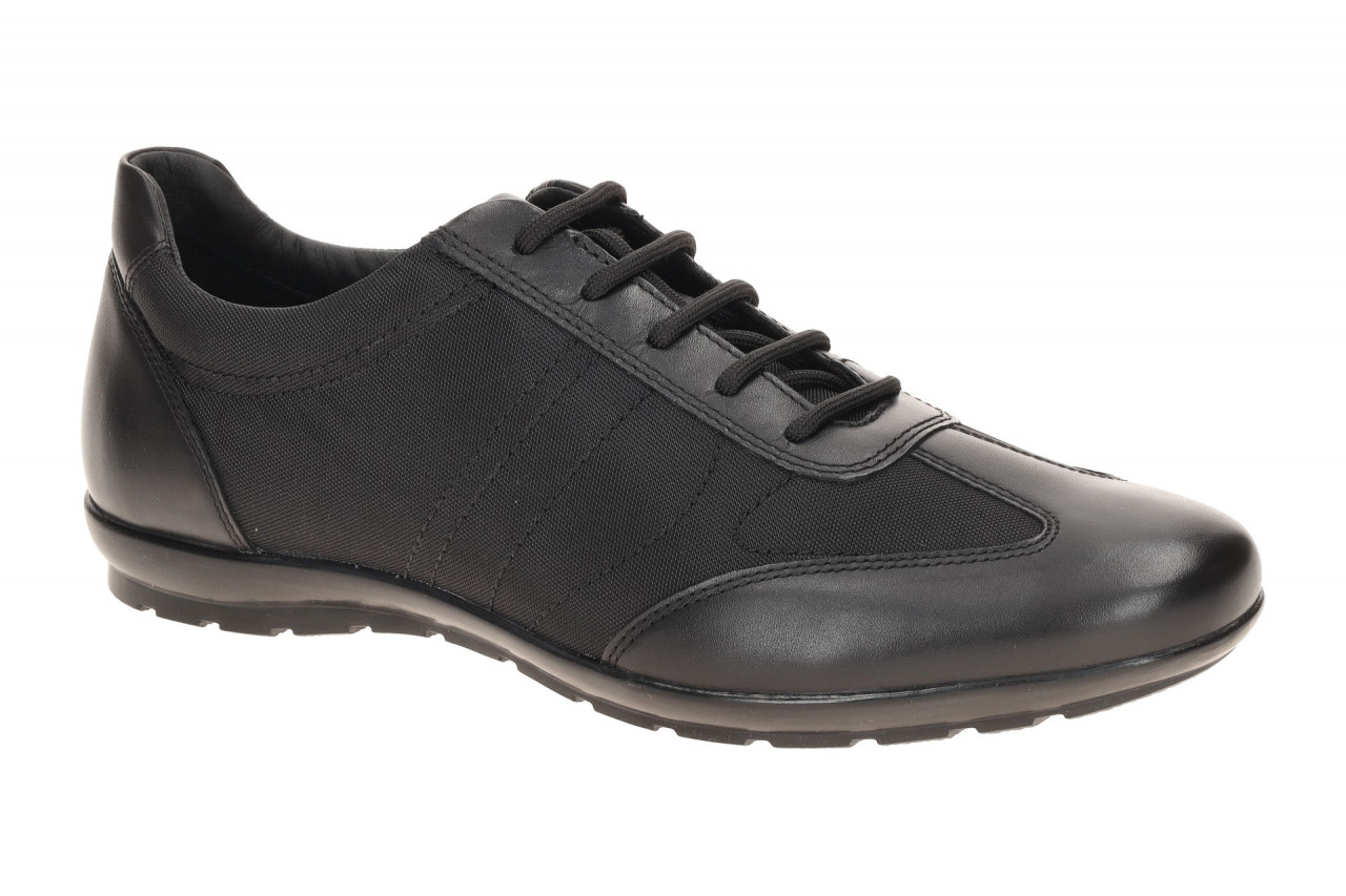 Geox U74A5B 01143 C9999 Herren Halbschuhe Schwarz - Elegante Schn?rschuhe