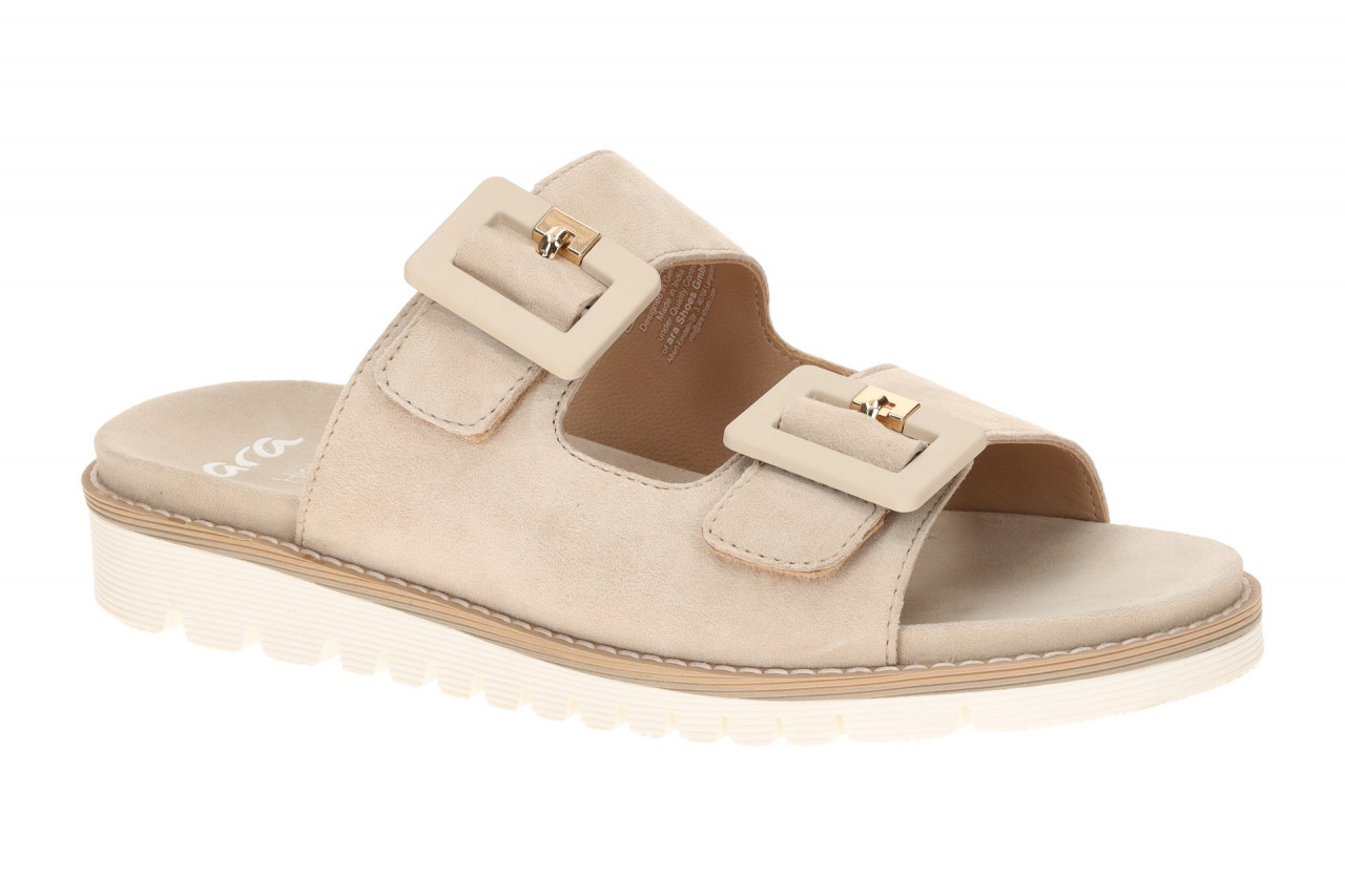 ara 12-28132 08 Beige Beach Pantoletten mit High-Soft Komfort Fu?bett