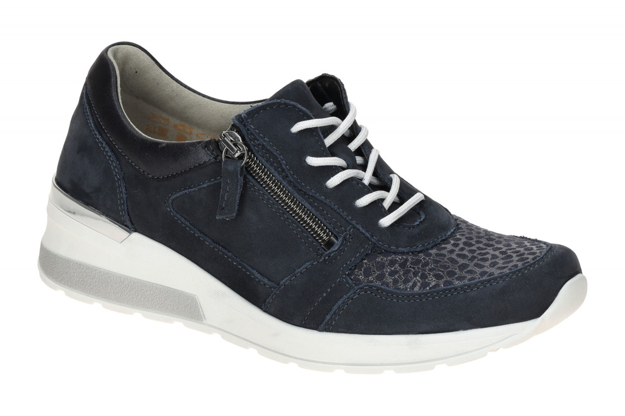 Waldl?ufer 939H01 H-CLARA Damenschuhe blau marine OrthoTitt Keilabsatz