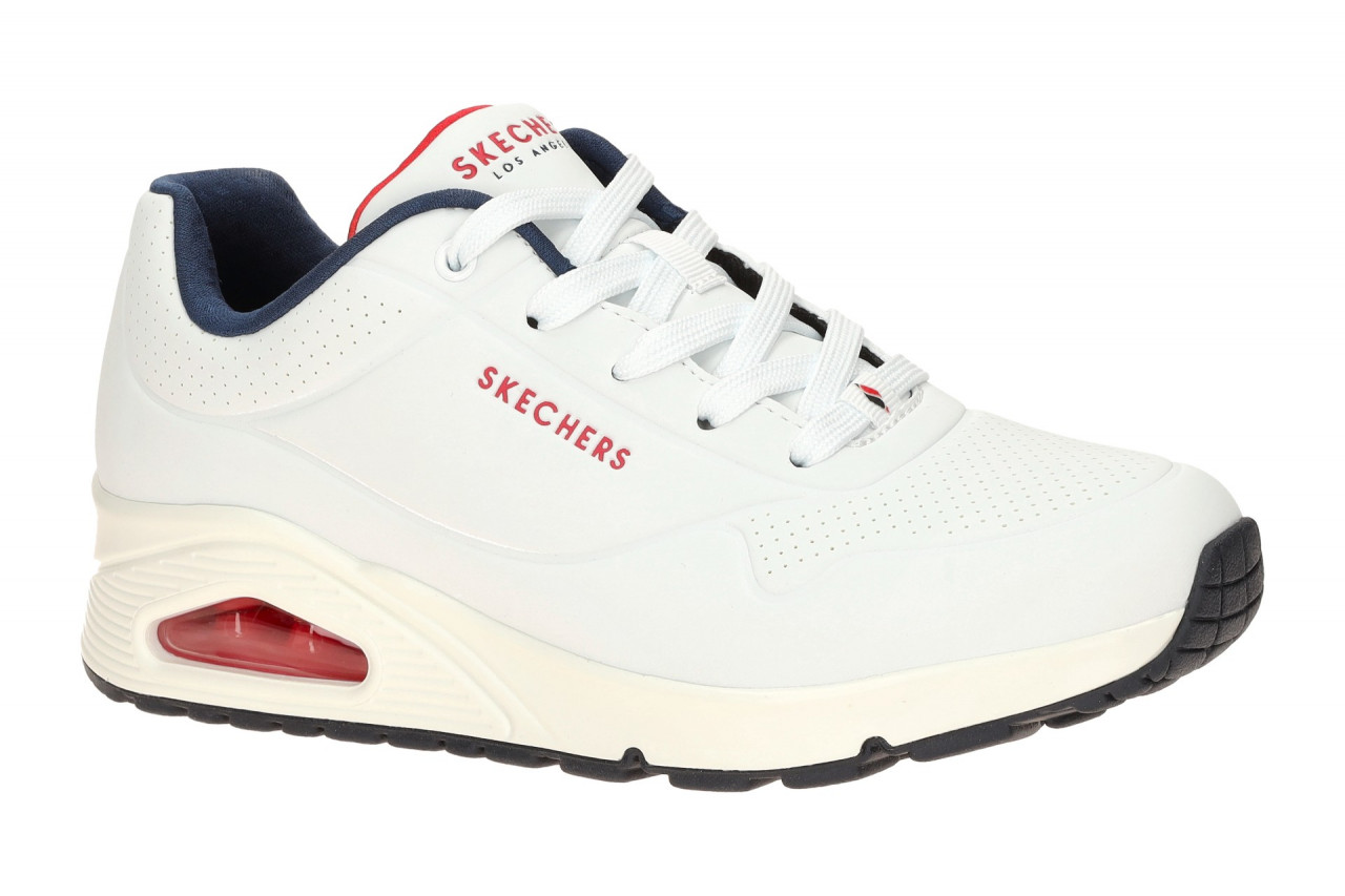 Skechers 73690 WNVR Uno Stand On Air Damen Sportlich Schn?r Halbschuhe Wei?