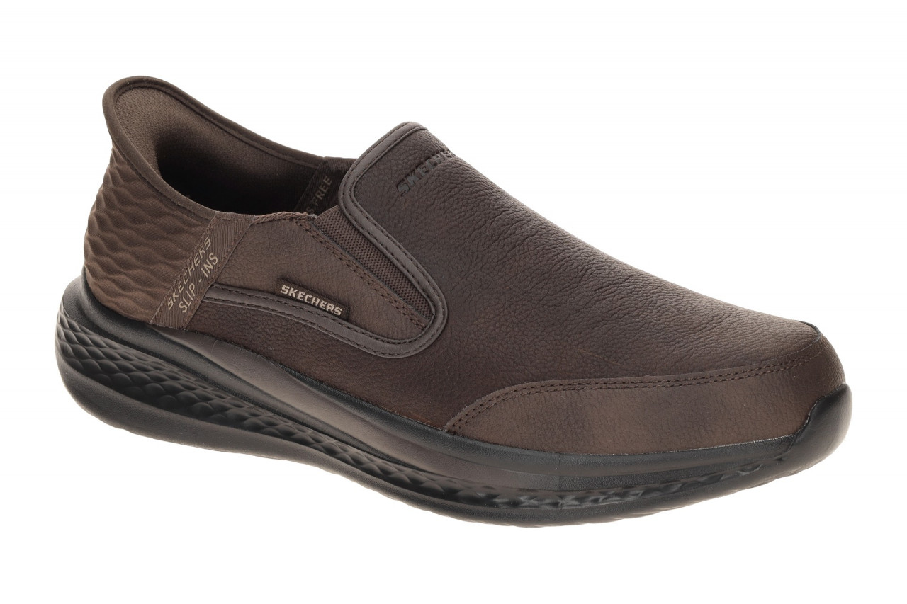 Skechers SLADE 205237 RDBR dunkel-braun - Slipper f?r Herren