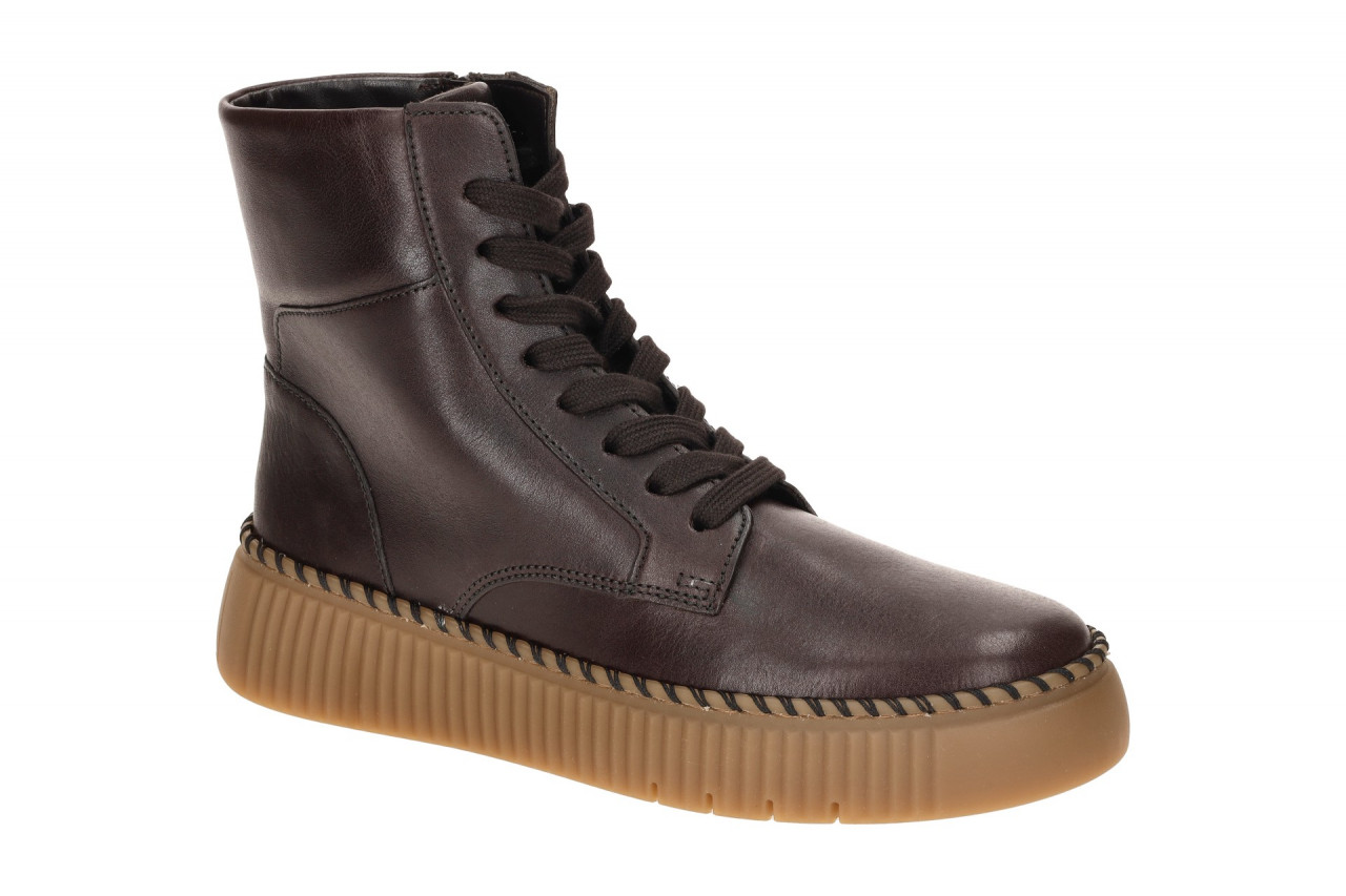 Gabor Damen Stiefeletten 73.541 - moro Braun, bequeme Keilabsatz Schuhe