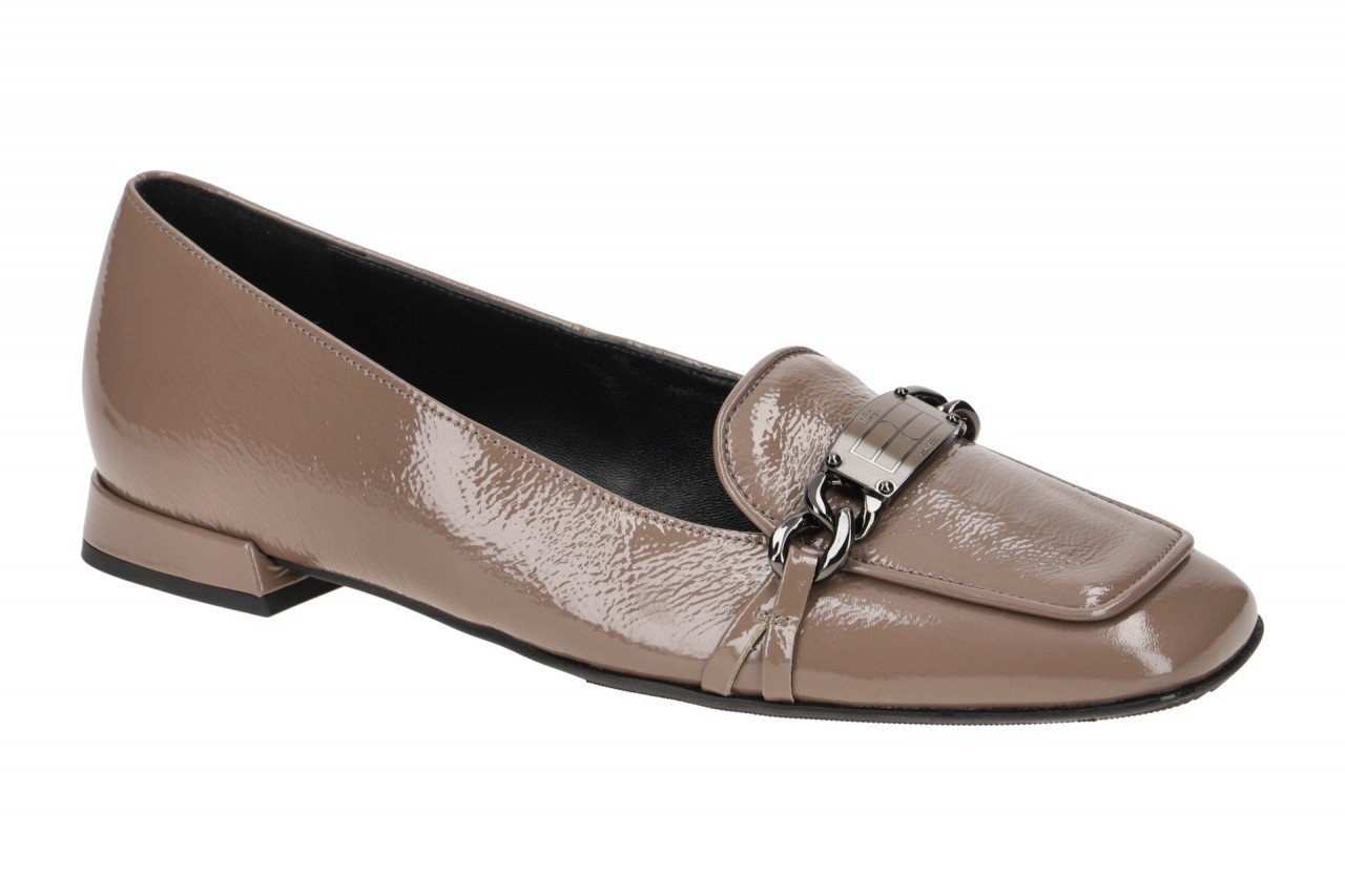H?gl 1725 CAROLINE Ballerinas Damen Slipper Braun darktaup Echtleder eckige Form