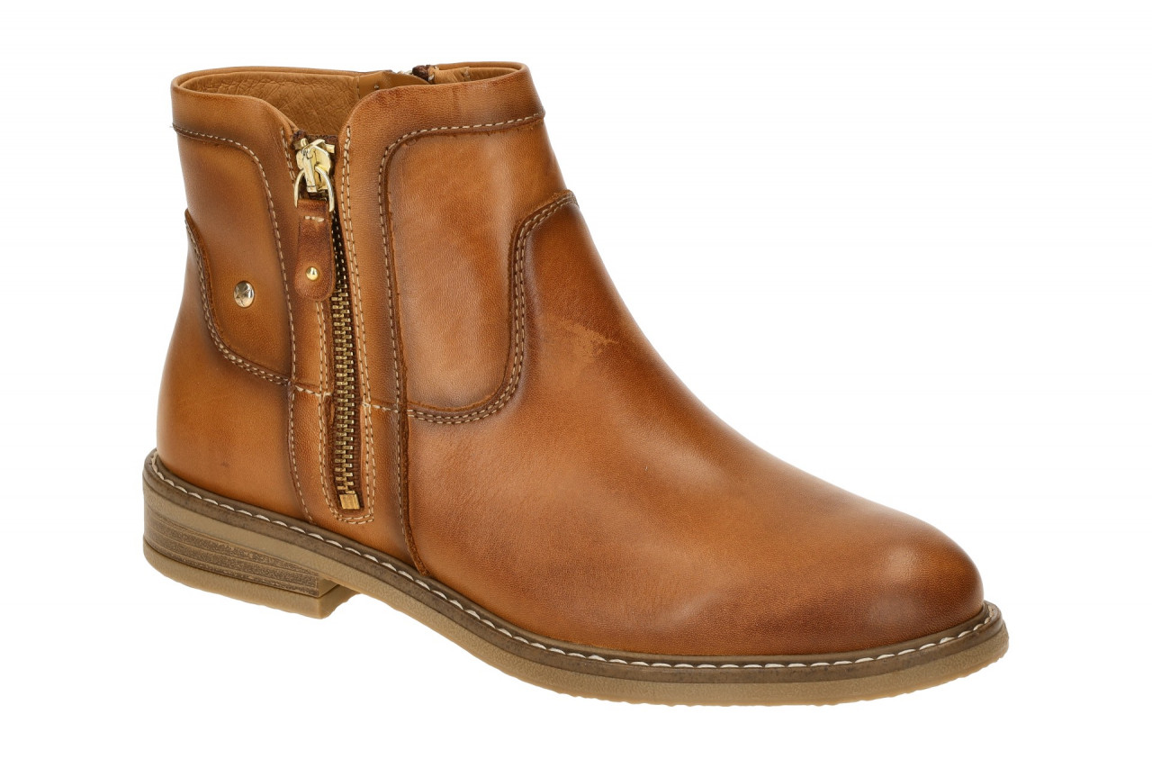 Pikolinos Damen Stiefeletten W8J-8747 brandy ALDAYA Echtleder Gummisohle 1,5c...