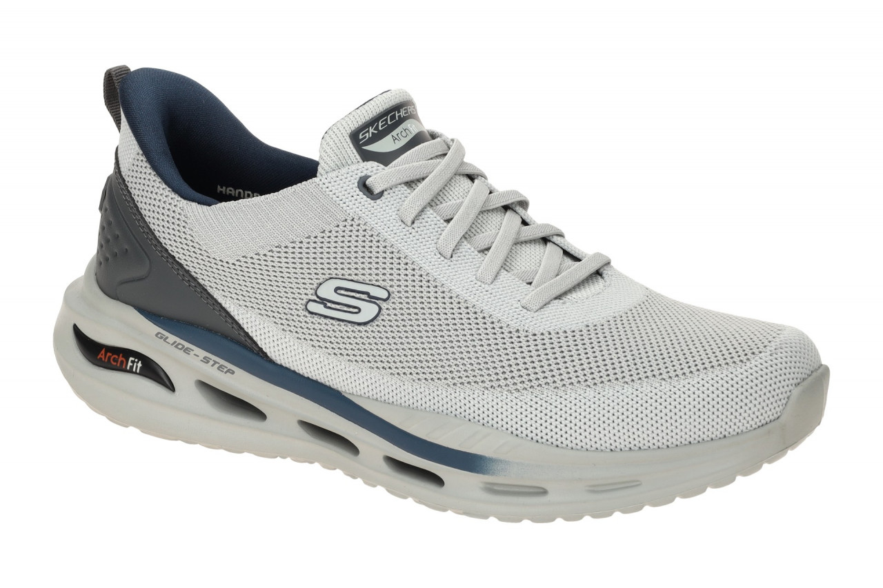 Skechers ARCH FIT ORVAN 210994 LTGY grau - bequeme Slipper f?r Herren