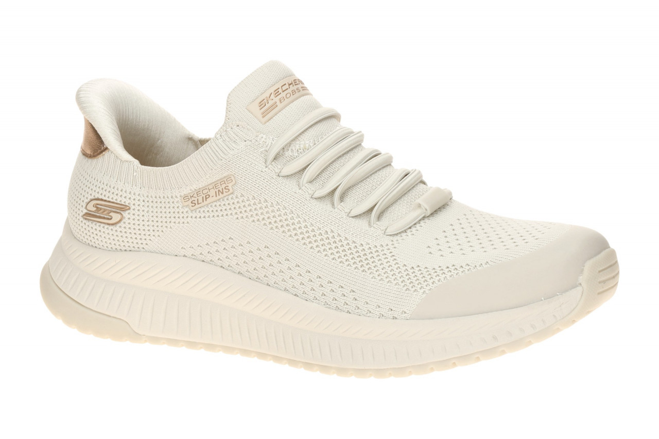 Skechers 117743 OFWT BOBS SQUAD 4 - DIRE STEP Damen Slip-On Sneaker Wei?/Bronze