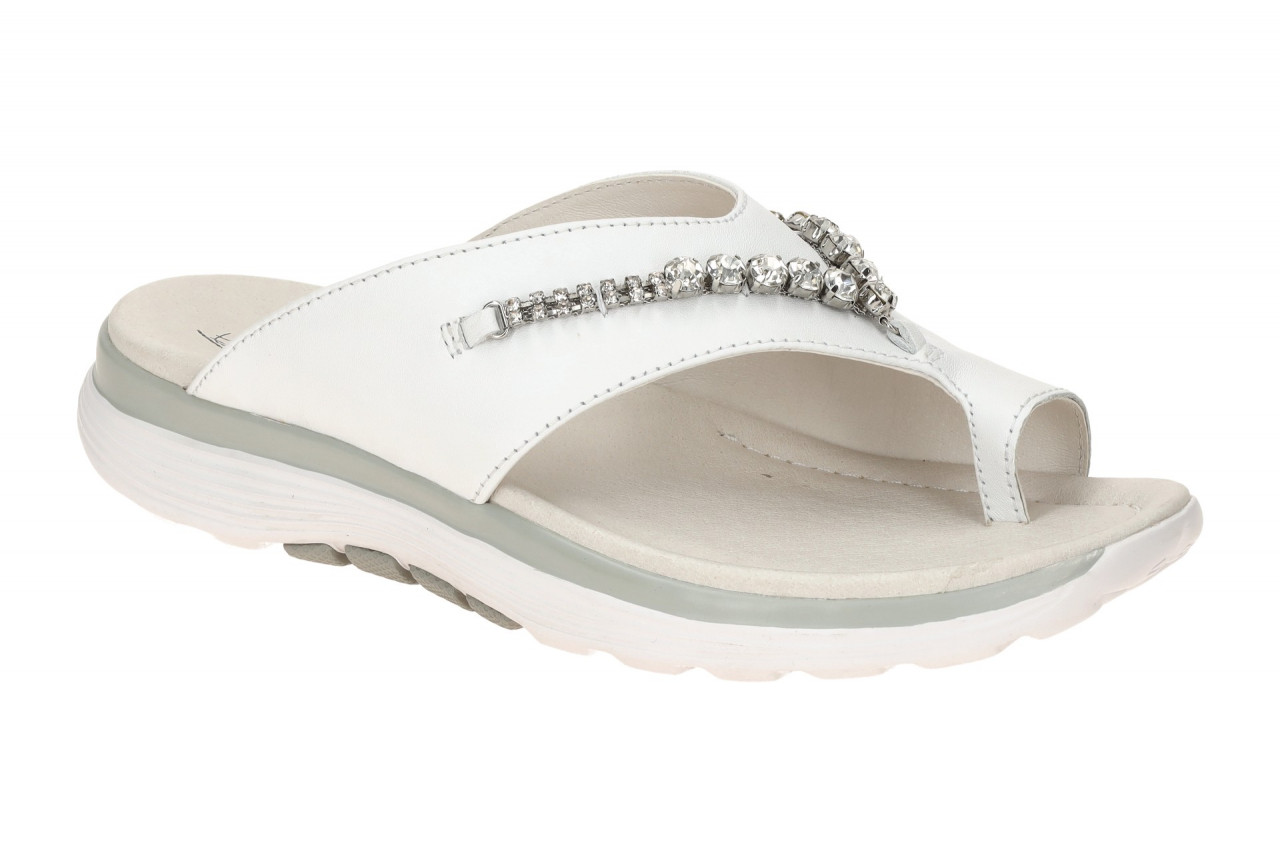 Gabor ROLLINGSOFT 66.812.50 wei? - Pantoletten f?r Damen