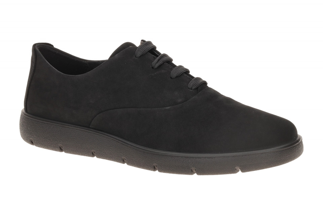 Ecco 23930302001 Damen Halbschuhe Schwarz Nubukleder Keilabsatz Schuhe