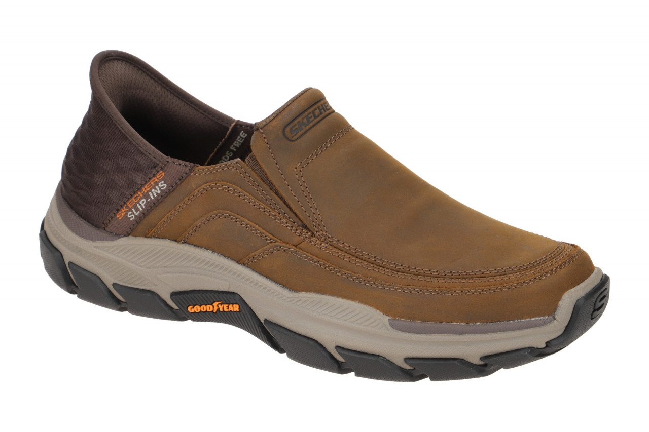 Skechers RESPECTED 204810 CDB braun - Slipper f?r Herren