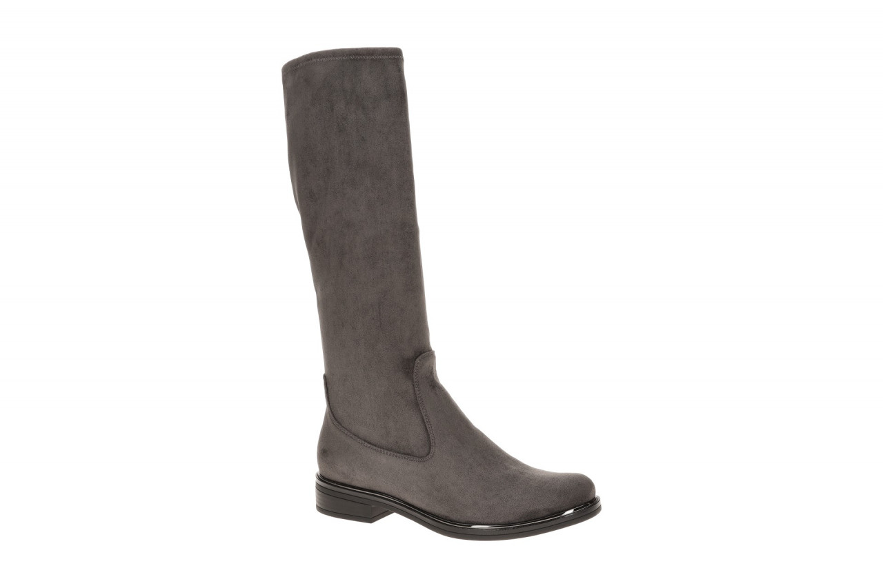 CAPRICE Damenstiefel 25512 in dk grey - elegante Langschaft-Stiefel mit faltb...
