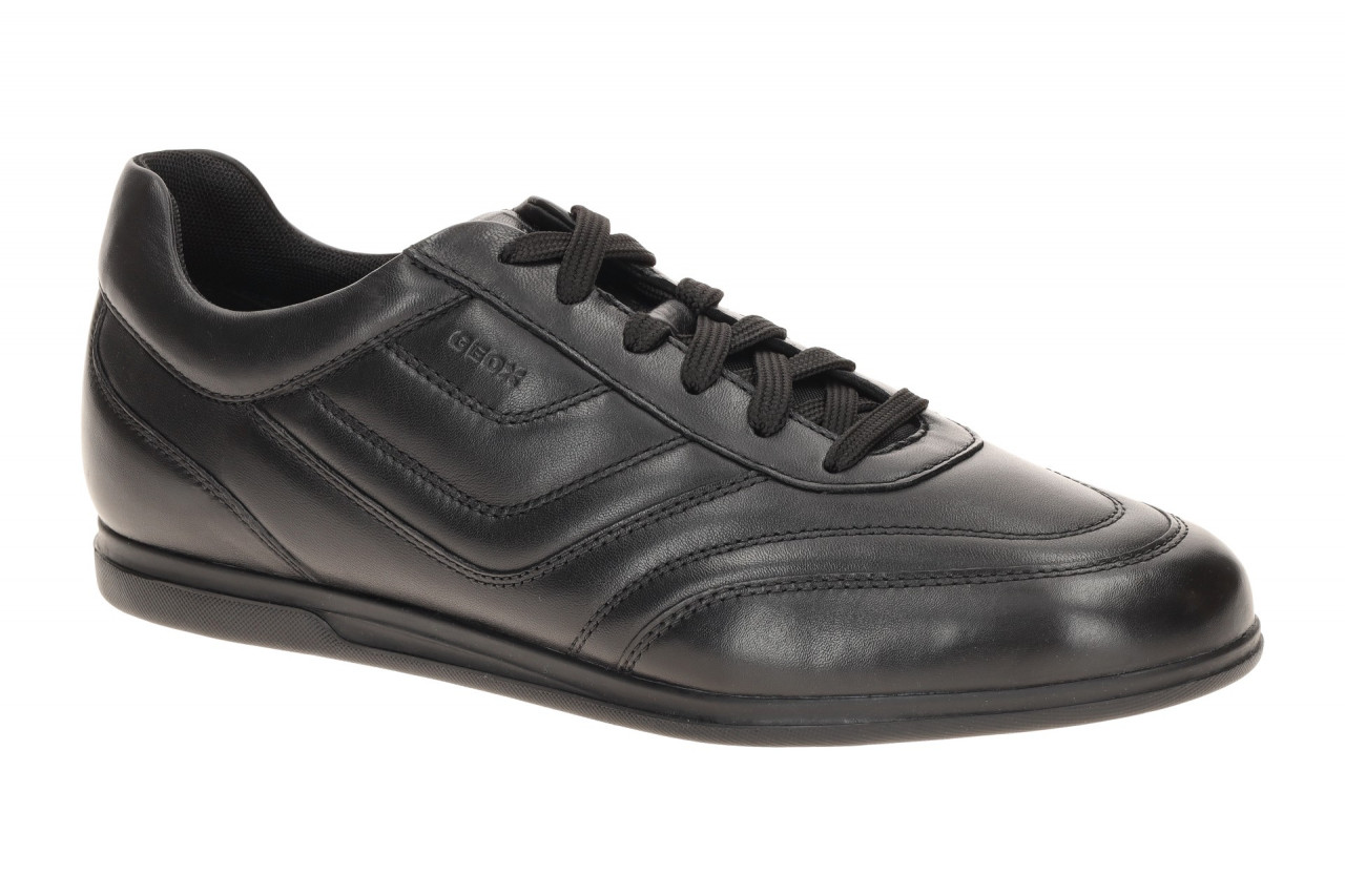 Geox U654GD RENAN Herrenschuhe Schwarz Sportliche Halbschuhe Sneaker