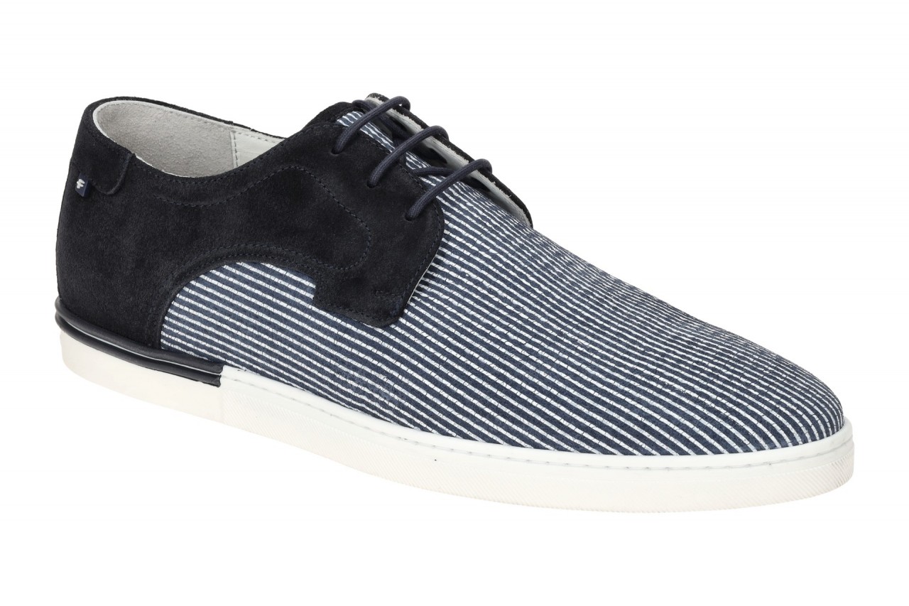 Floris van Bommel FvB 30288 Herren Halbschuhe dunkelblau-wei? Gestreift - Ech...
