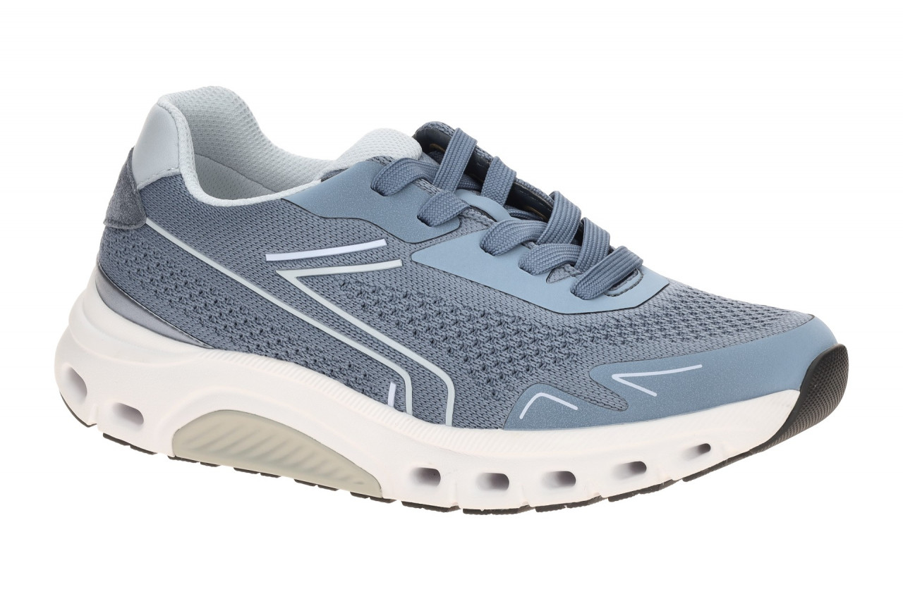 Gabor 86.984.26 ROLLINGSOFT Damen Halbschuh - Sneaker Jeans/Sky Blau Stoff Me...