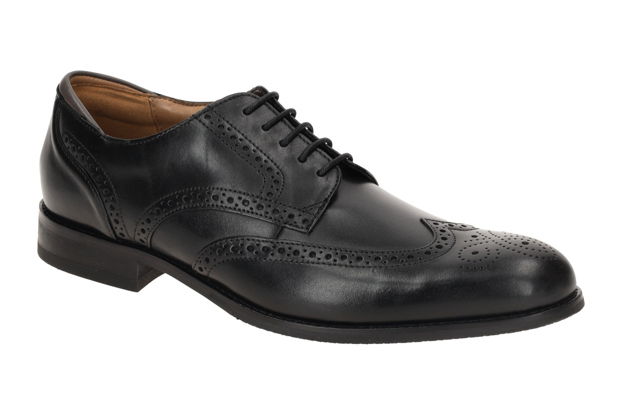 Clarks Craftarlo Limit 26171452 7 Herren Halbschuhe Schwarz Budapester Blocka...