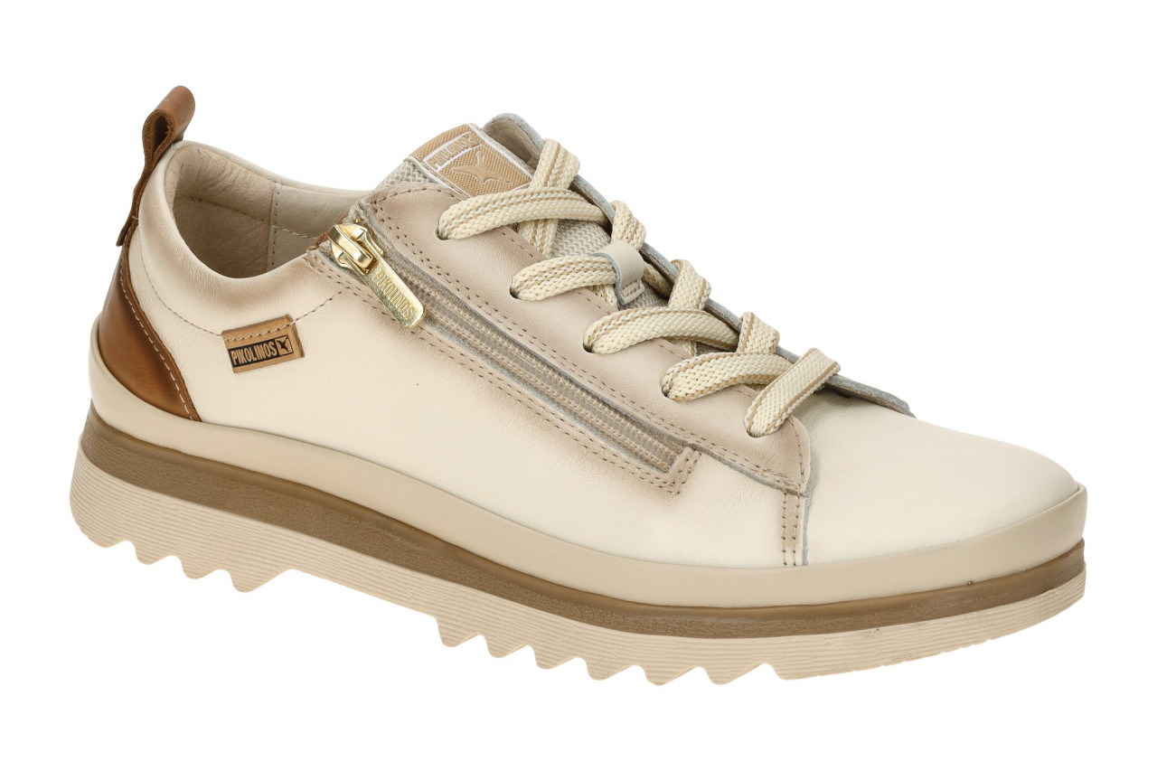 Pikolinos W3W-6979C1 nata VIGO Damenschuhe Wei? Leder Fu?bett Schn?rung