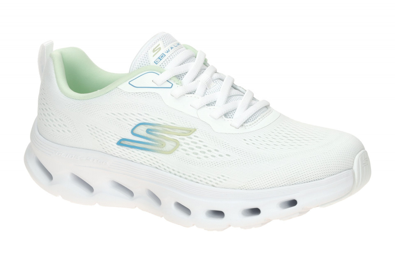 Skechers 125145 WBL GO WALK GLIDE STEP 2.0 - KRISTEE Sneaker wei?/hellgr?n