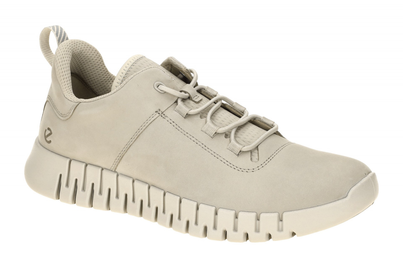 Ecco Herrenschuhe 525204 Grau Cashmere Bequeme Schn?r Halbschuhe
